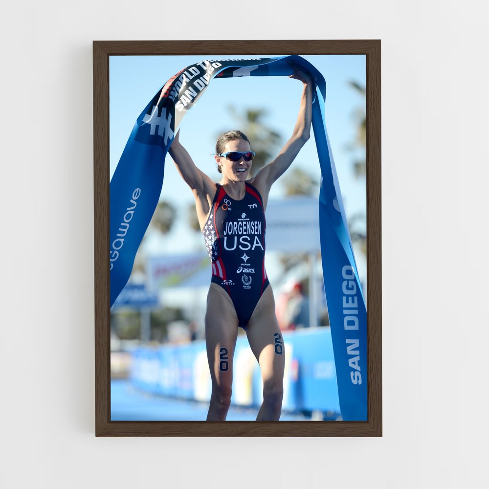 Poster Gwen jorgensen – affiche Athlétisme (vue 5)